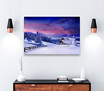 Obraz Zasnežená dedinka zs1248